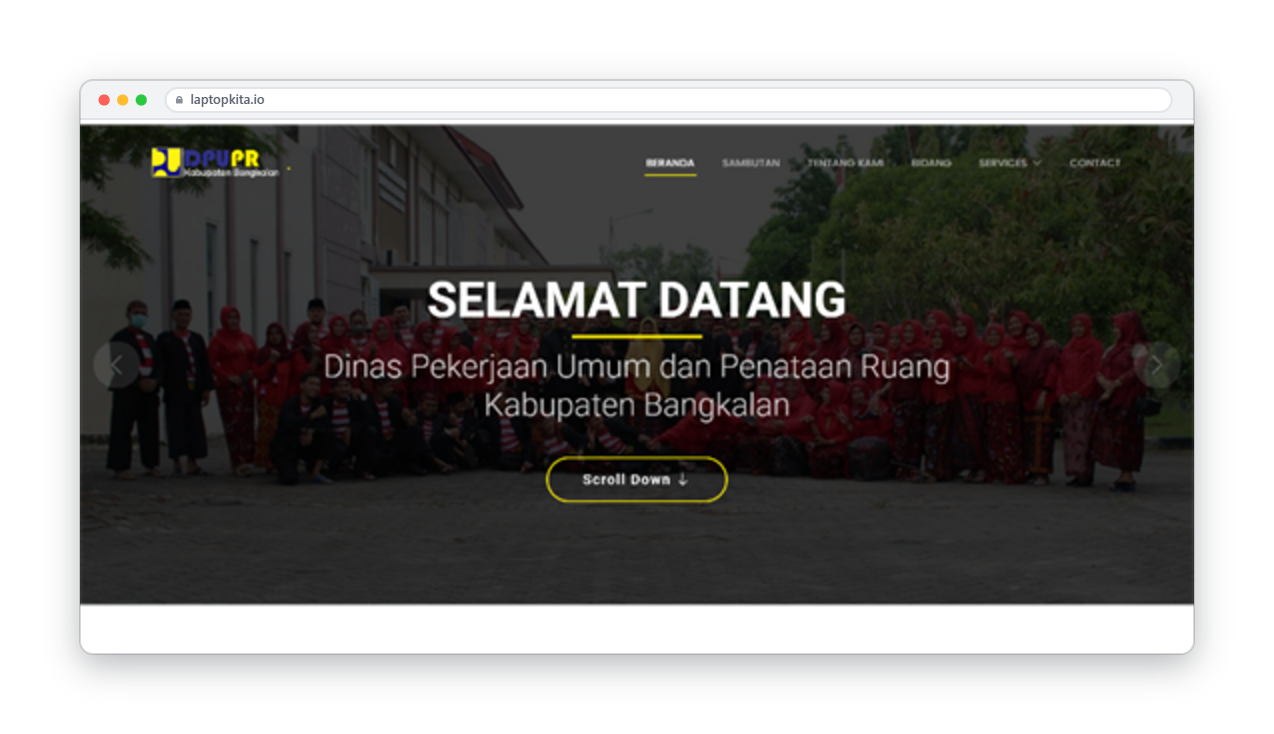 Screenshot Website Profile DPUPR 1