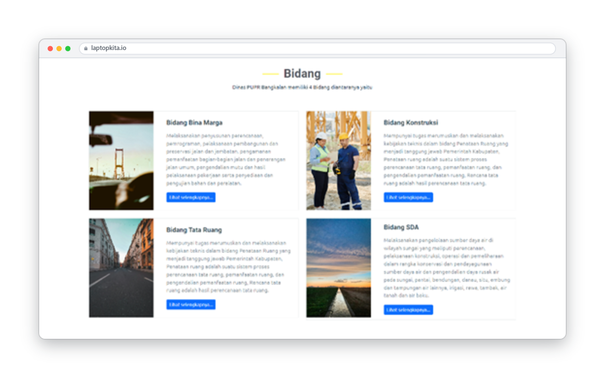 Screenshot Website Profile DPUPR 4